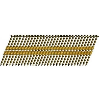 3-1/2 In. L Plastic Strip Bright Framing Nails 21 Deg Smooth Shank 4000 Pk