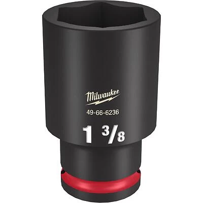 Milwaukee 49-66-6236 Shockwave Impact Socket, 1-3/8 In. x 1/2 In. Drive, 6 Point