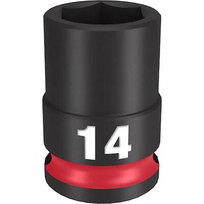 Shockwave 14 Mm X 3/8 In. Drive Metric/sae 6 Point Standard Impact Socket