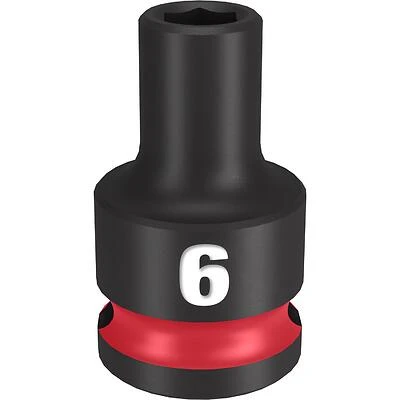 Shockwave 6 Mm X 3/8 In. Drive Metric/sae 6 Point Standard Impact Socket