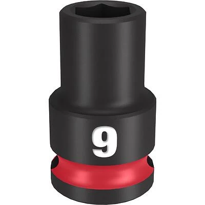 9 Mm X 3/8 In. Drive Standard 6 Point Impact Socket - 1 Piece