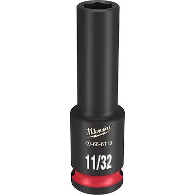 Shockwave 11/32 In. X 3/8 In. Drive Sae 6 Point Deep Impact Socket