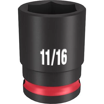 Shockwave 11/16 In. X 3/8 In. Drive Sae 6 Point Standard Socket