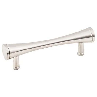 KasaWare K5123SN-8 Cabinet Pull, 4 in L Handle, 1-1/4 in Projection, Steel, Satin Nickel