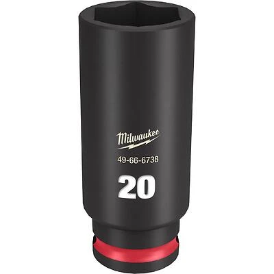 Shockwave 20mm X 3/8in Drive 6 Point Deep Impact Socket 1 Pk Model 49-66-6738