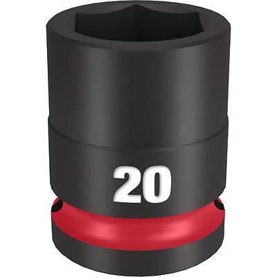 Shockwave 20mm X 1/2in Drive 6 Point Standard Impact Socket 1 Pc Model 49-66-6252