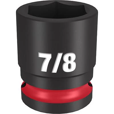 Shockwave 7/8 In. X 1/2 In. Drive Sae 6 Point Standard Impact Socket