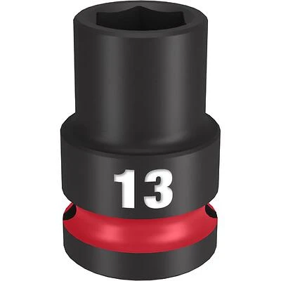 Shockwave 1/2 In. Drive 13 Mm Standard 6 Point Impact Socket 1 Pc