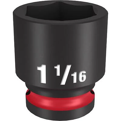Shockwave 1-1/16 In. X 1/2 In. Drive Sae 6 Point Impact Socket