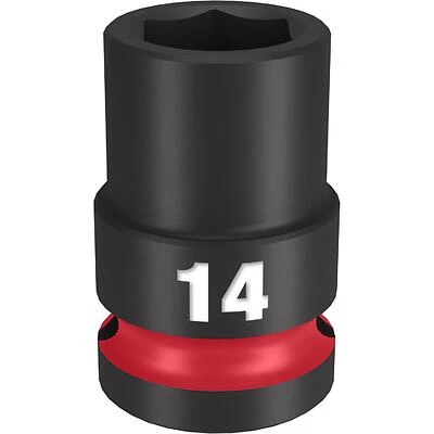 Shockwave 14 Mm X 1/2 In. Drive 6 Point Standard Impact Socket 1 Pc