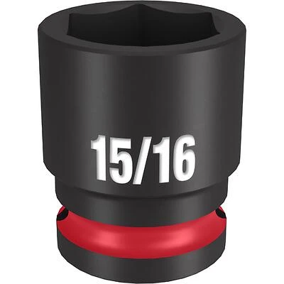 Shockwave 15/16 In. X 1/2 In. Drive Sae 6 Point Standard Impact Socket