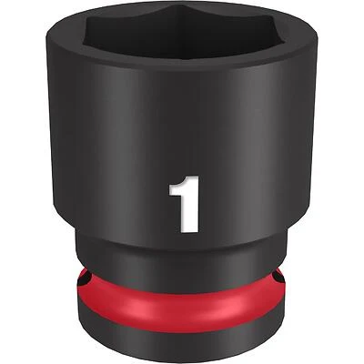 Shockwave 1 In. X 1/2 In. Drive Sae 6 Point Standard Impact Socket 1 Pk