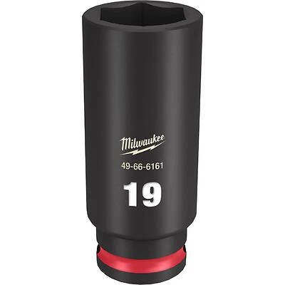 Shockwave 19 Mm X 3/8 In. Drive Metric/sae 6 Point Deep Impact Socket