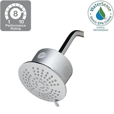 Chrome Abs Showerhead And Stereo Speaker With 5 Settings, 2 Gpm, Model 3073-201-bt