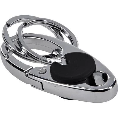 Hillman Metal Silver Split Key Clip