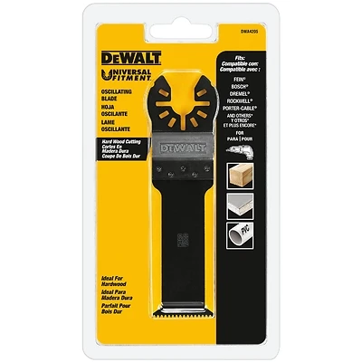 DeWalt DWA4205 Oscillating Tool Hardwood Blade, Titanium, 1-1/4 In.