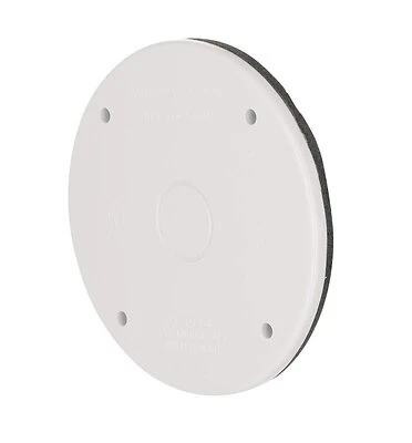 Taymac 1-gang Round Plastic Weatherproof Electrical Box Cover, Model Pbc300wh
