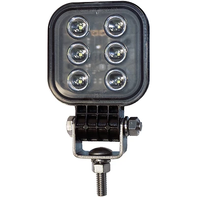 Clear Square Utility Led Pedestal-mount Work Light - Hardwired Design