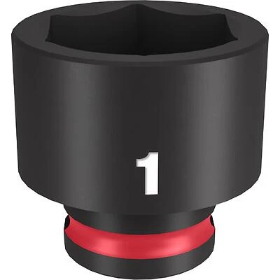 Shockwave 1 In. X 3/8 In. Drive Sae 6 Point Standard Impact Socket
