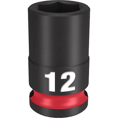 Shockwave 12 Mm X 3/8 In. Drive Metric/sae 6 Point Standard Impact Socket