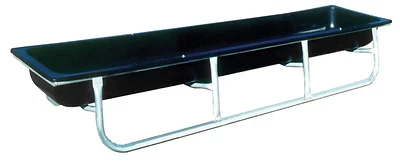 10' Galvanized Feed Bunk With Molded Poly Trough