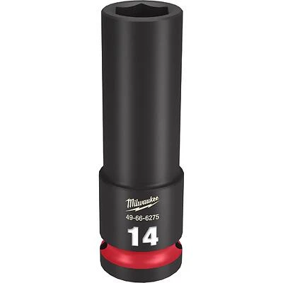 Shockwave 14 Mm X 1/2 In. Drive Metric/sae 6 Point Deep Impact Socket