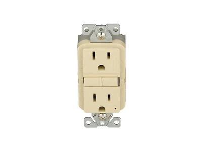 Device Gf15v-bx-l Gfci Receptacle 15a 125v Self-test Duplex Ivory