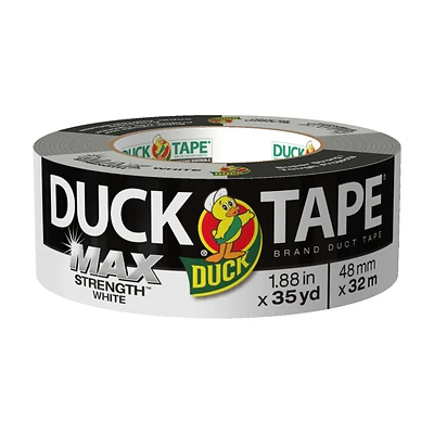 Max Strength 1.88 In. W X 35 Yd L White Duct Tape - Heavy Duty Repair Solution