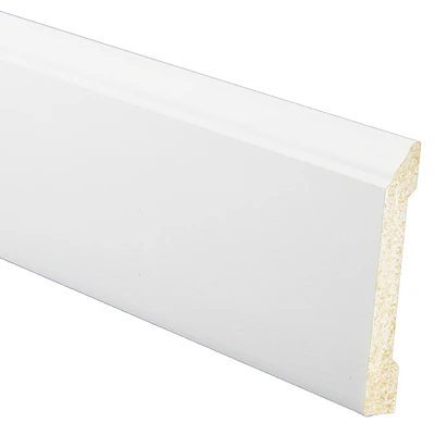 4.1875-in X 8-ft Prefinished White Polystyrene Interior Baseboard Moulding