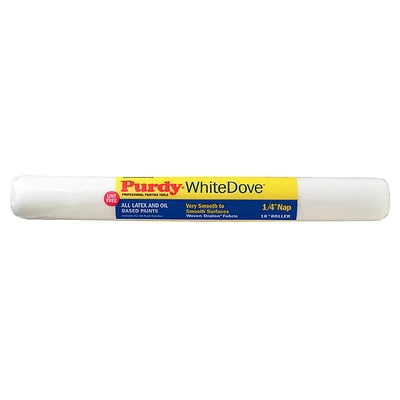 White Dove 18-in X 1/4-in Synthetic Blend Paint Roller Cover, Model 14a662181