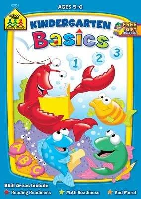 2136 Kindergarten Basics Workbook - Educational Flash Cards And Activities