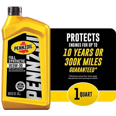 Pennzoil 550058600 5W-30 Synthetic Motor Oil, 1 Qt.