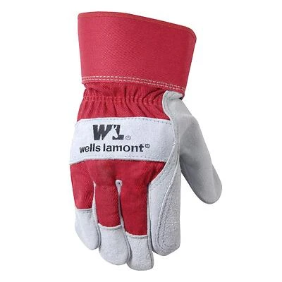 Wells Lamont 4050 Cowhide Leather Palm Work Gloves, Large, 1 Pair