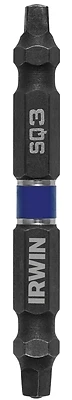 Double-ended Impact Bit #3 Square Recess 1/4 In Hex Shank 2-3/8 In Length