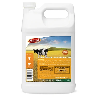 Permethrin 1% Synergized Pour-on Insect Killer Liquid 1 Gallon