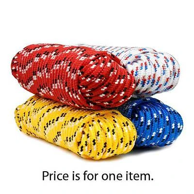 Baron 52807 Diamond Braided Polypropylene Rope, 1/4 Inch, 100 Feet
