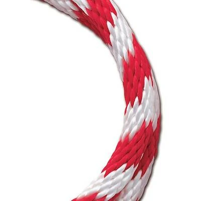 Baron 51214 Derby Rope, 3/8 In X 50 Ft, Polypropylene, Red/White