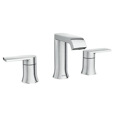 Genta Chrome Widespread Bathroom Sink Faucet 8-16 In. With Two Handles