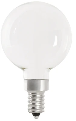 Feit Electric BPG1640W927FIL2 G16.5 LED Filament Bulb, 40W Equiv, E12, Soft White, 2-Pack