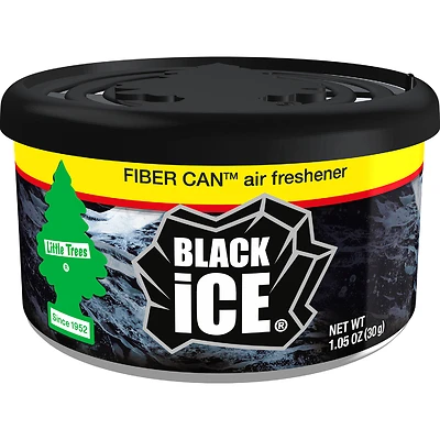 Little Trees UFC-17855-24 Fiber Can Air Freshener, Black Ice, 1.05 Oz