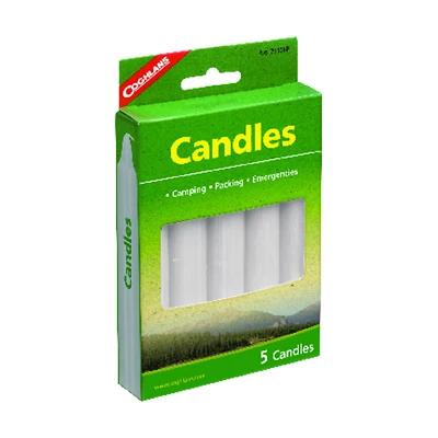 Camping Candles 6 In. H X 3/4 In. W X 5 In. L 5 Pk - 4-5 Hour Burn Time