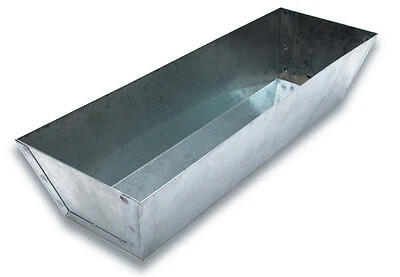 Marshalltown MP656 Galvanized Steel Mud Pan, 12.8 In. L x 4.5 In. W