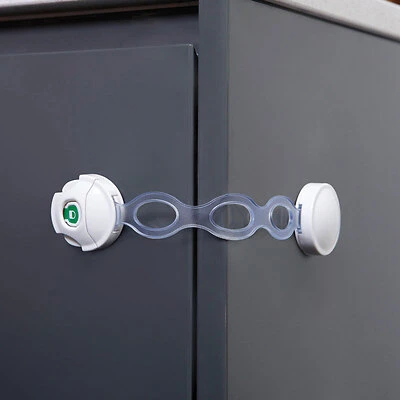 Dreambaby L800A EZY-Check Safety Latch, White Plastic, 8 in