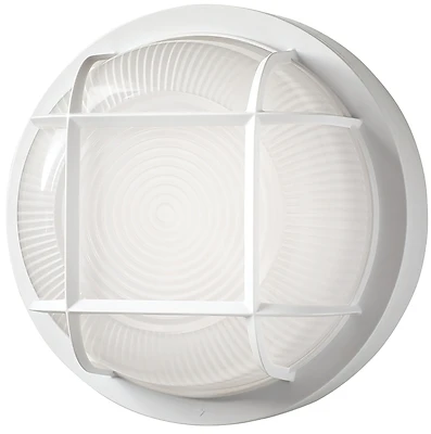 Twistfit White Switch Led Bulkhead Light 8.5in Round 6.9 Watts