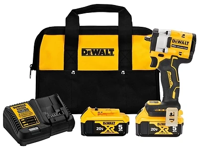 Atomic 20v Max Brushless Cordless 3/8" Impact Wrench Kit With Hog Ring Anvil