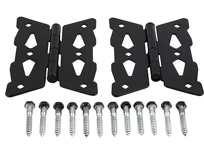 National Hardware N109-218 Black Gate Hinge, 2-Pack, 4-4/5 In, Steel