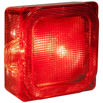 V844l Red Square Led License/stop/tail Light - 12 Volts