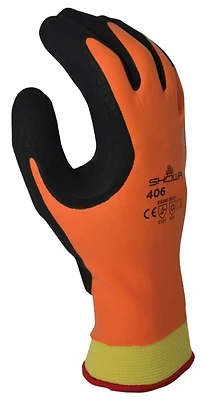 406l-08.rt Insulated Rubber Work Gloves - Large Size For Cold Environments