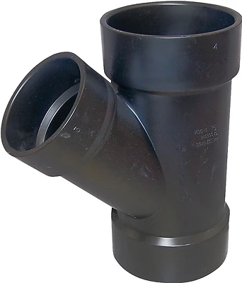 Abs Reducing Wye 3 X 3 X 2 Inch Hub Connection Pipe