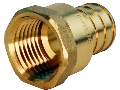 Pex Barb 3/4 In. X 1/2 In. Brass Female Pipe Thread Adapter - Model Apxfa3412